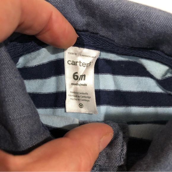 Carter’s Striped Romper - Picture 2 of 3